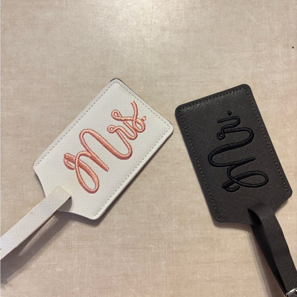 Mr. and Mrs. Luggage Tags